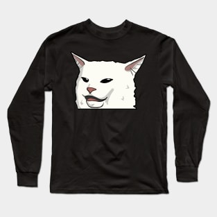 Smudge Table Cat Meme Long Sleeve T-Shirt